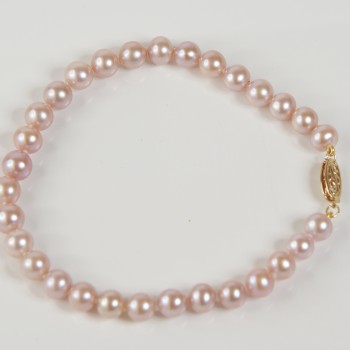 Freshwater Pearl Pale Pink Uniform Bracelet 